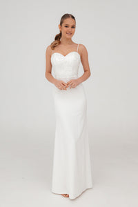 Minimalist Mermaid Wedding Dress Selena view 1
