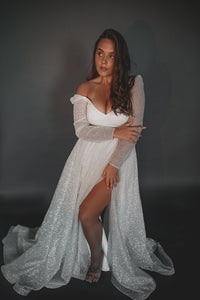 Plus Size Sparkly Wedding Dress Miranda view 2