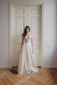 Chiffon Lace Wedding Dress Aviv Fly view 8