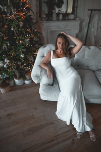 Plus Size Crepe Wedding Dress Jessica view 7