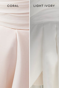 Light ivory Extra Convertible Wedding Dress Audrey (Basic dress + bolero + bow + detachable train) view 16