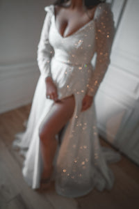 Plus Size Sparkly Wedding Dress Miranda view 13