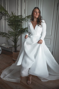 Plus Size Organza Wedding Dress Tayra view 10
