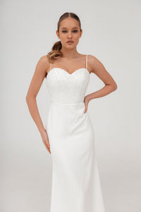 Minimalist Mermaid Wedding Dress Selena view 8