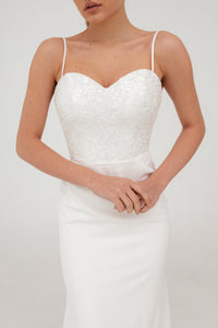 Minimalist Mermaid Wedding Dress Selena view 7