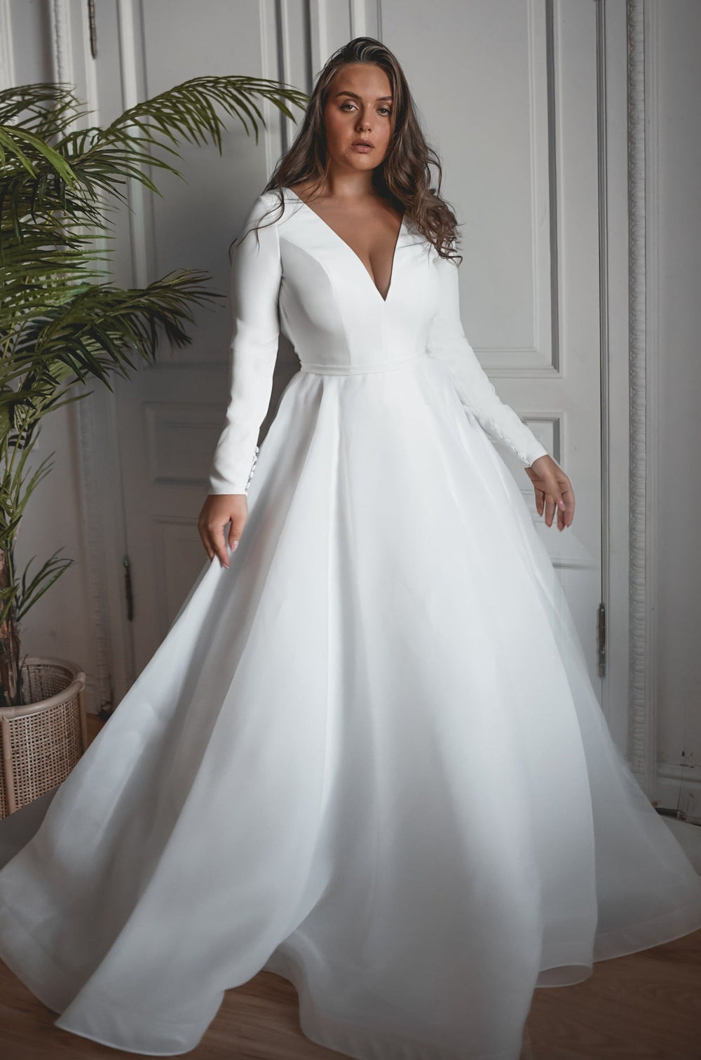 Plus Size Organza Wedding Dress Tayra - VOLAKK