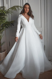 Plus Size Organza Wedding Dress Tayra view 1