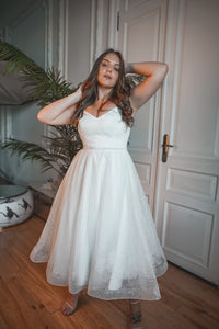 Plus Size Shiny Wedding & Evening Dress Heist Midi view 7
