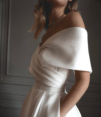 Classic Satin Ball Gown Protea view 6
