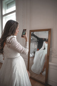 Plus Size Sparkly Wedding Dress Miranda view 14