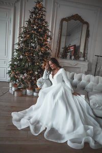Plus Size Organza Wedding Dress Tayra view 6