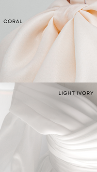 Organza Huge Bow With Train “Audrey” view 7